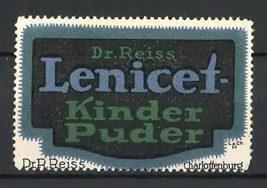 Künstler-Reklamemarke Lenicet Kinderpuder von Dr. Reiss