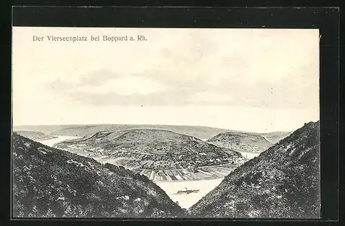 AK Boppard a. Rh., Der Vierseenplatz