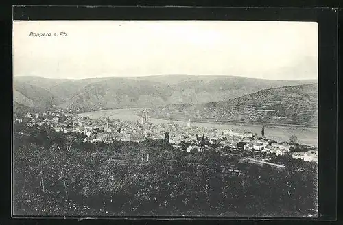 AK Boppard a. Rh., Teilansicht