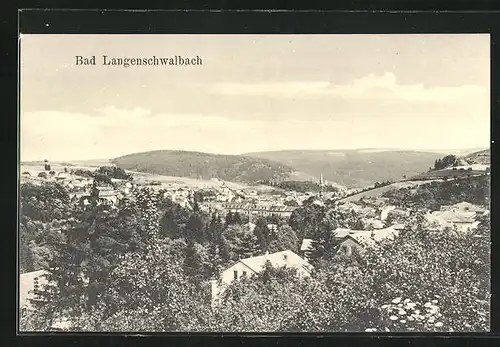 AK Bad Langenschwalbach, Gesamtansicht der Ortschaft