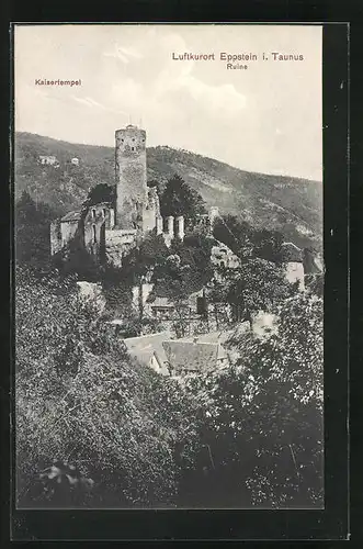 AK Eppstein i. Taunus, Kaisertempel und Ruine