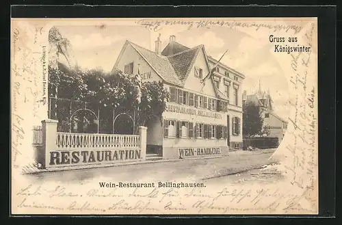 AK Königswinter, Weinrestaurant Bellinghausen