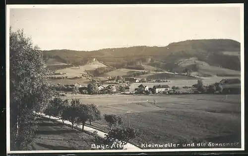 AK Kleinweiler / Weitnau, Gesamtansicht mit Sonneneck