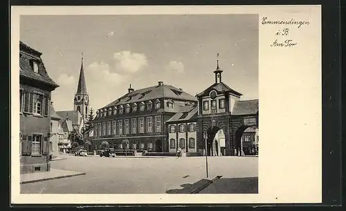AK Emmendingen i. B., Goethe Halle am Tor