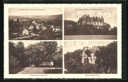 AK Schönenberg, Gasthaus und Erholungsheim, Burg Herrnstein