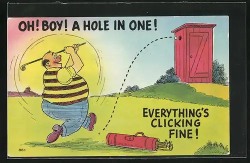 AK Oh! Boy! A hole in one!, Scherz, Golf