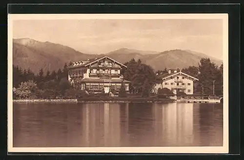 AK Egern a. Tegernsee, Gasthof zur Überfahrt