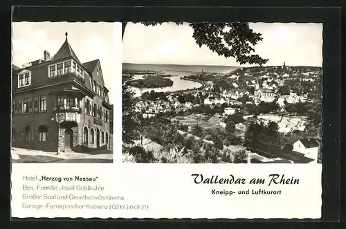 AK Vallendar am Rhein, Hotel Herzog von Nassau
