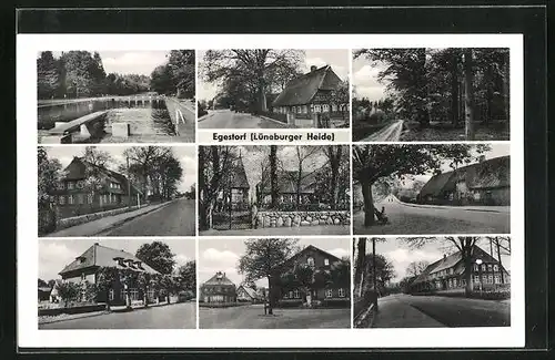 AK Egestorf / Lüneburger Heide, verschiedene Gebäudeansichten
