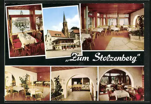 AK Bad Soden, Gasthaus Zum Stolzenberg, Rathausplatz 6, Inh. J. Nix