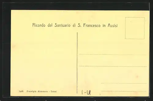 AK Assisi, Veduta del S. Convento e della Basilica di S. Francesco