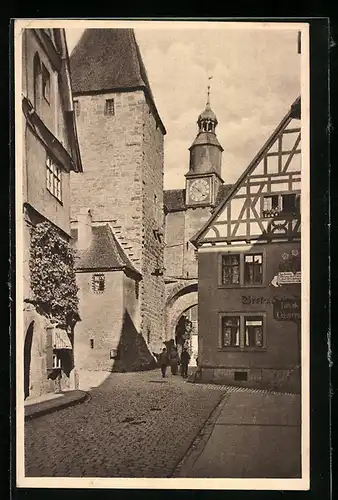 AK Rothenburg o. T., Inneres Rödertor