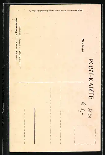 AK Rothenburg o. T., Inneres Rödertor