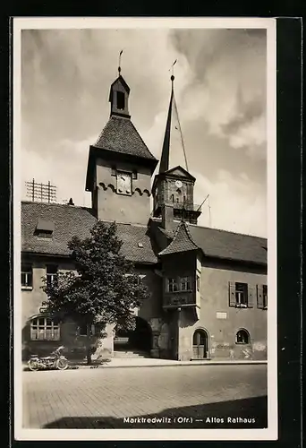 AK Marktredwitz / Ofr., Strasse am alten Rathaus