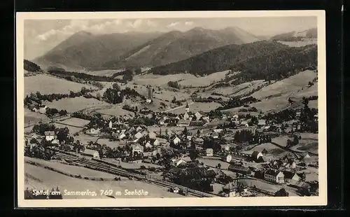 AK Spital am Semmering, Totale aus der Vogelschau