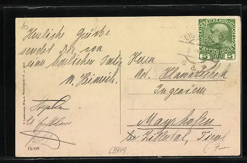 AK Eisenerz, Totale mit Schwarzenstein und Stadelstein