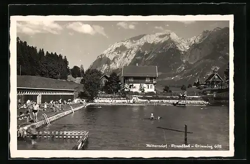 AK Mitterndorf, Strandbad mit Grimming