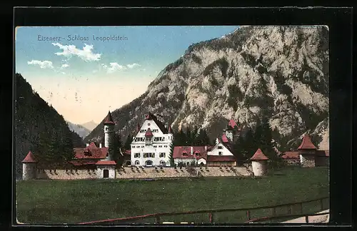 AK Eisenerz, Blick auf Schloss Leopoldstein