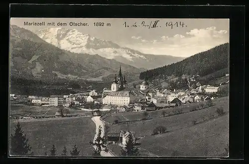 AK Mariazell, Panorama mit Ötscher