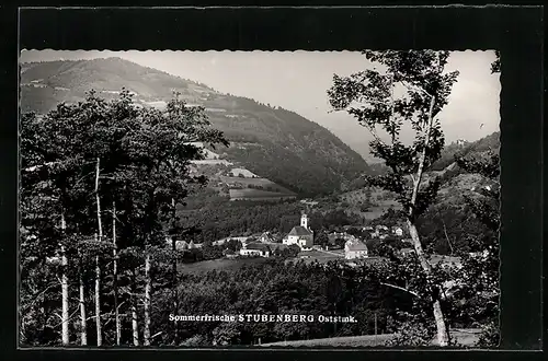 AK Stubenberg, Totale vom Berg aus gesehen