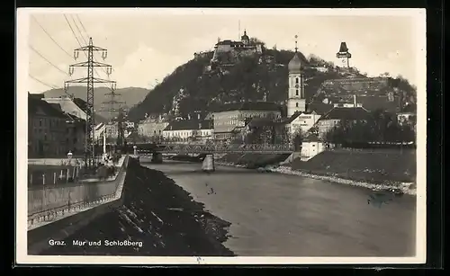AK Graz, Mur und Schlossberg