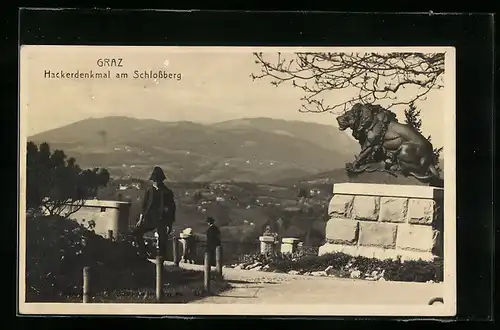 AK Graz, Hackerdenkmal am Schlossberg