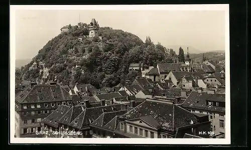 AK Graz, Blick auf den Schlossberg