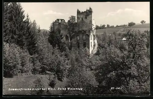 AK Anger bei Weiz, Ruine Waxenegg