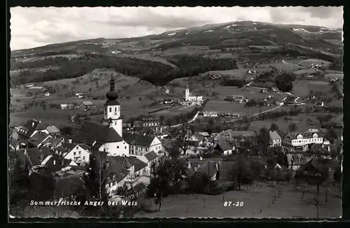 AK Anger bei Weiz, Totale mit Kirche