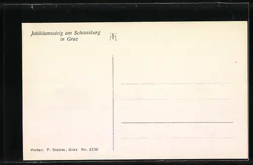 AK Graz, Jubiläumssteig am Schlossberg