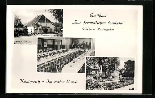 AK Königreich - Im Alten Lande, Gasthaus Zur freundlichen Einkehr