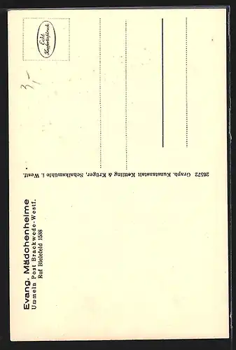 AK Brackwede-Westf.-Ummeln, Evangelisches Mädchenheim