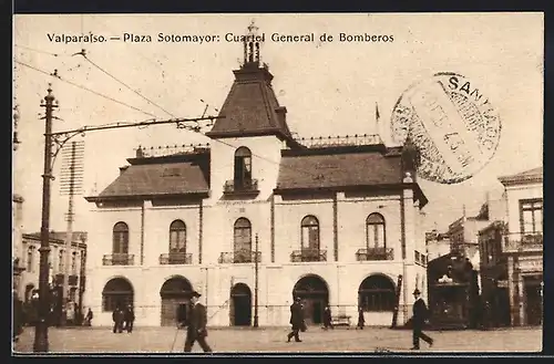 AK Valparaiso, Plaza Sotomayor: Curartel General de Bomberos