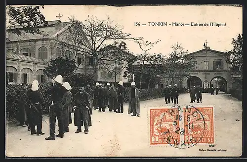 AK Tonkin-Hanoi, Entrée de l`Hôpital