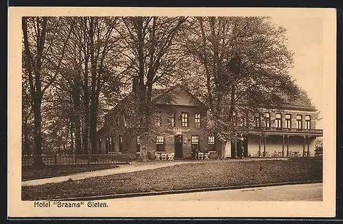 AK Fieten, Hotel Braams mit Terrasse