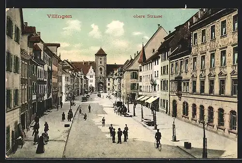 AK Villingen, Obere Strasse am Tor