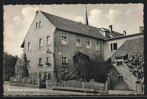 AK Kerbfeld bei Hofheim, Gasthaus und Bäckerei von Franz Lutz