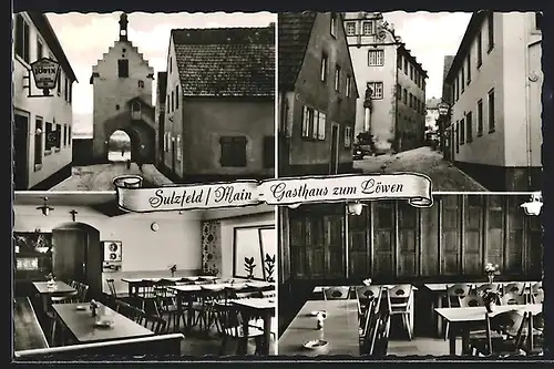 AK Sulzfeld /Main, Gasthaus zum Löwen, Innenansicht