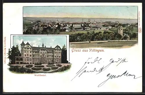 AK Villingen, Waldhotel, Gesamtansicht