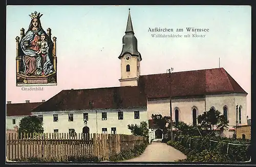 AK Aufkirchen, Wallfahrtskirche mit Kloster