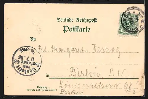 Lithographie Brocken, Teilansicht