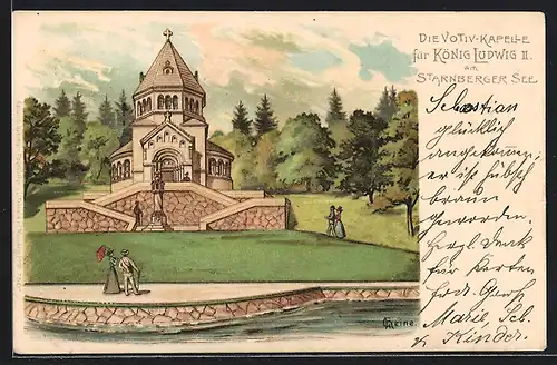 Lithographie Starnberg, Votiv-Kapelle