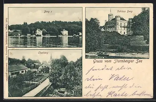 AK Starnberg, Starnberger See, Schloss Berg, Oberberg