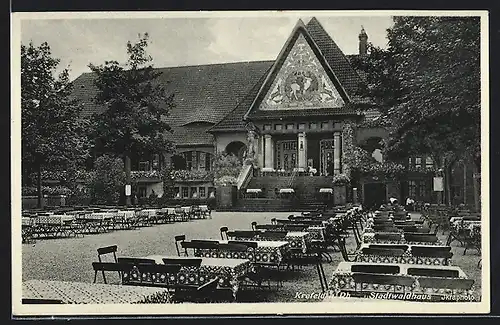 AK Krefeld a. Rh., Gasthaus Stadtwaldhaus