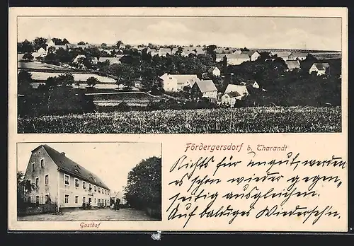 AK Fördergersdorf, Gasthof, Teilansicht