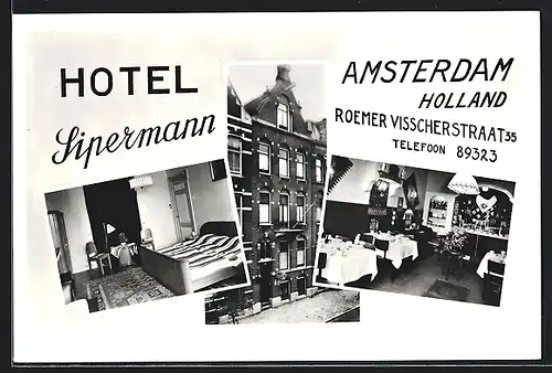 AK Amsterdam, Hotel Sipermann, Roemer Visscherstraat 35