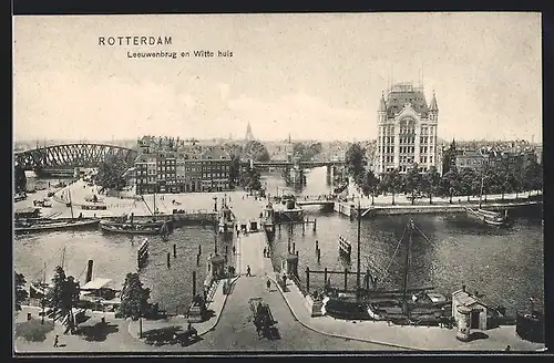 AK Rotterdam, Leeuwenbrug en Witte huis