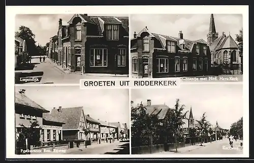 AK Ridderkerk, Lagendijk, Postkantoor Ben. Rijweg, Kerkweg