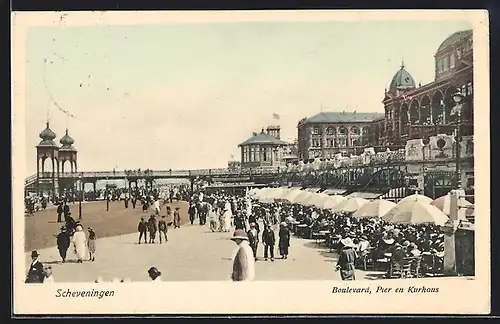 AK Scheveningen, Boulevard, Pier en Kurhaus