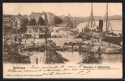 AK Rotterdam, Boompjes en Willemsbrug